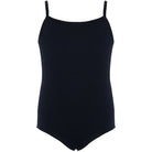 Dancina Cotton Camisole Leotard Camisole with Full Front Lining in Black
