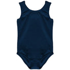 Dancina Leotard Tank Top Ballet Gymnastics Front Lined Comfy Cotton Ages 2-10 in Navy Blue