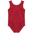 Dancina Leotard Tank Top Ballet Gymnastics Front Lined Comfy Cotton Ages 2-10 in Red