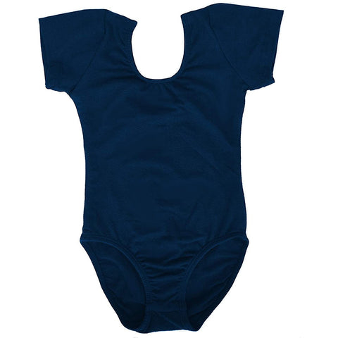 Dancina Short Sleeve Leotard for Toddlers & Girls in Royale Blue