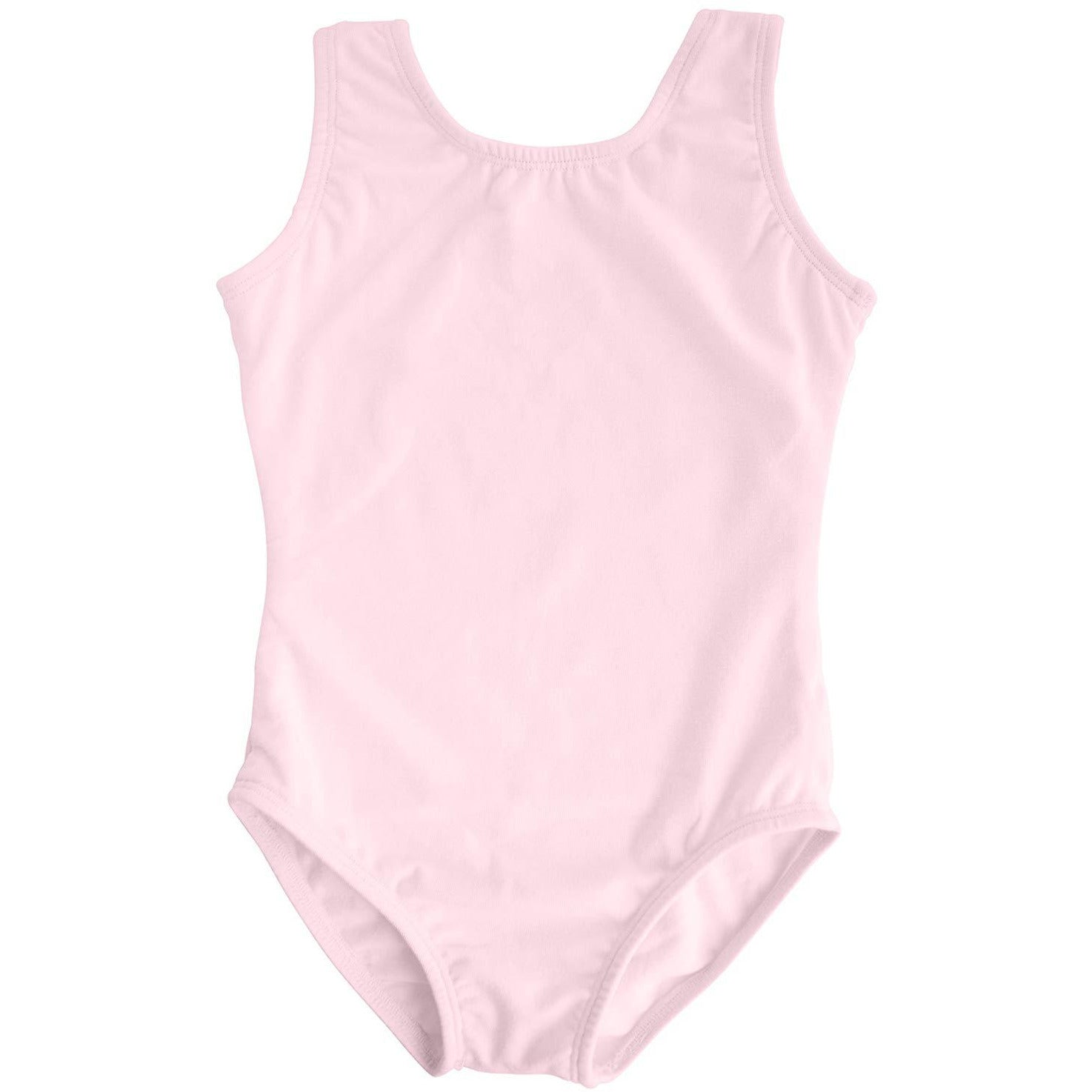 Dancina Leotard Tank Top Ballet Gymnastics Front Lined Comfy Cotton Ages 2-10 in Ballet Pink