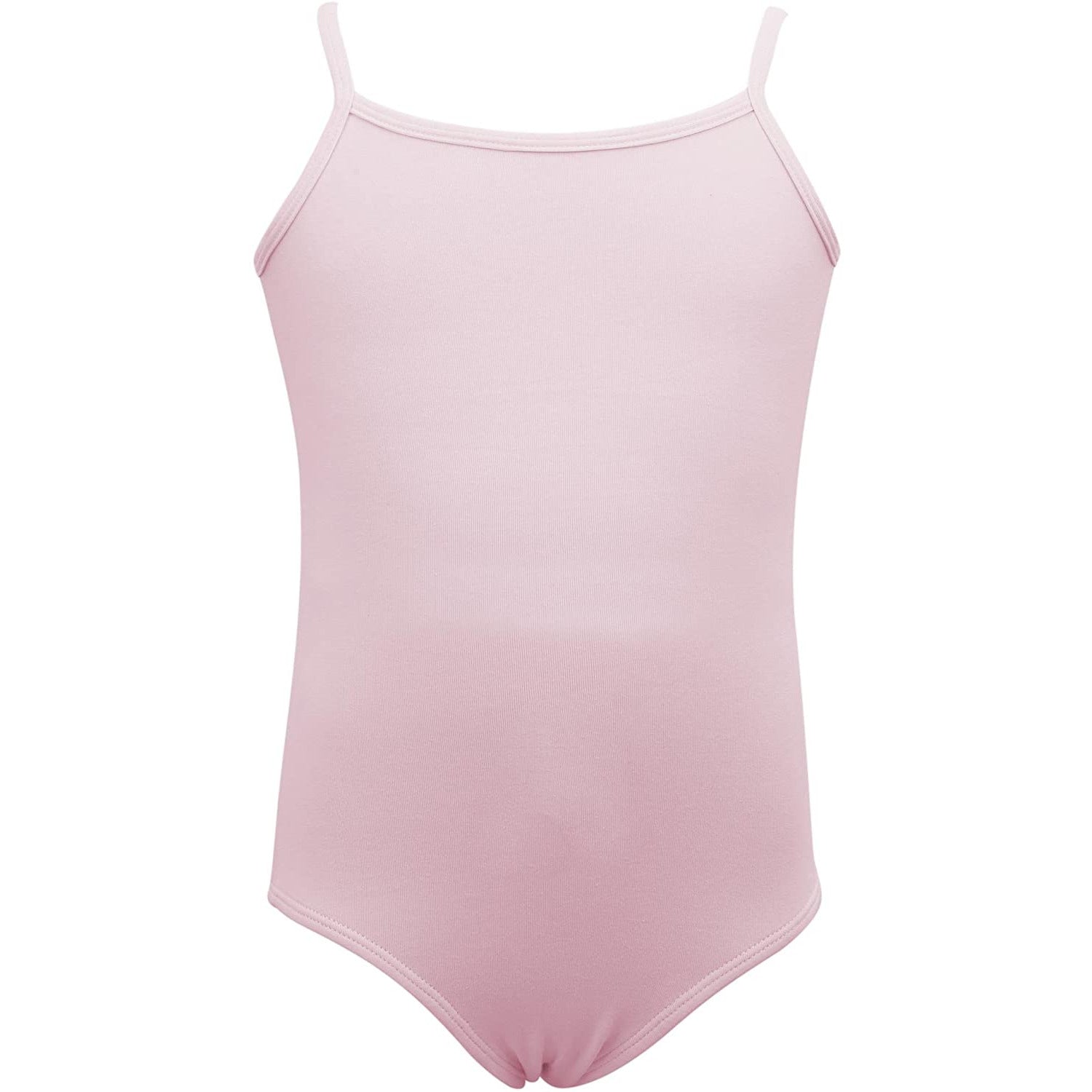 Dancina Cotton Camisole Leotard Camisole with Full Front Lining in Ballet Pink