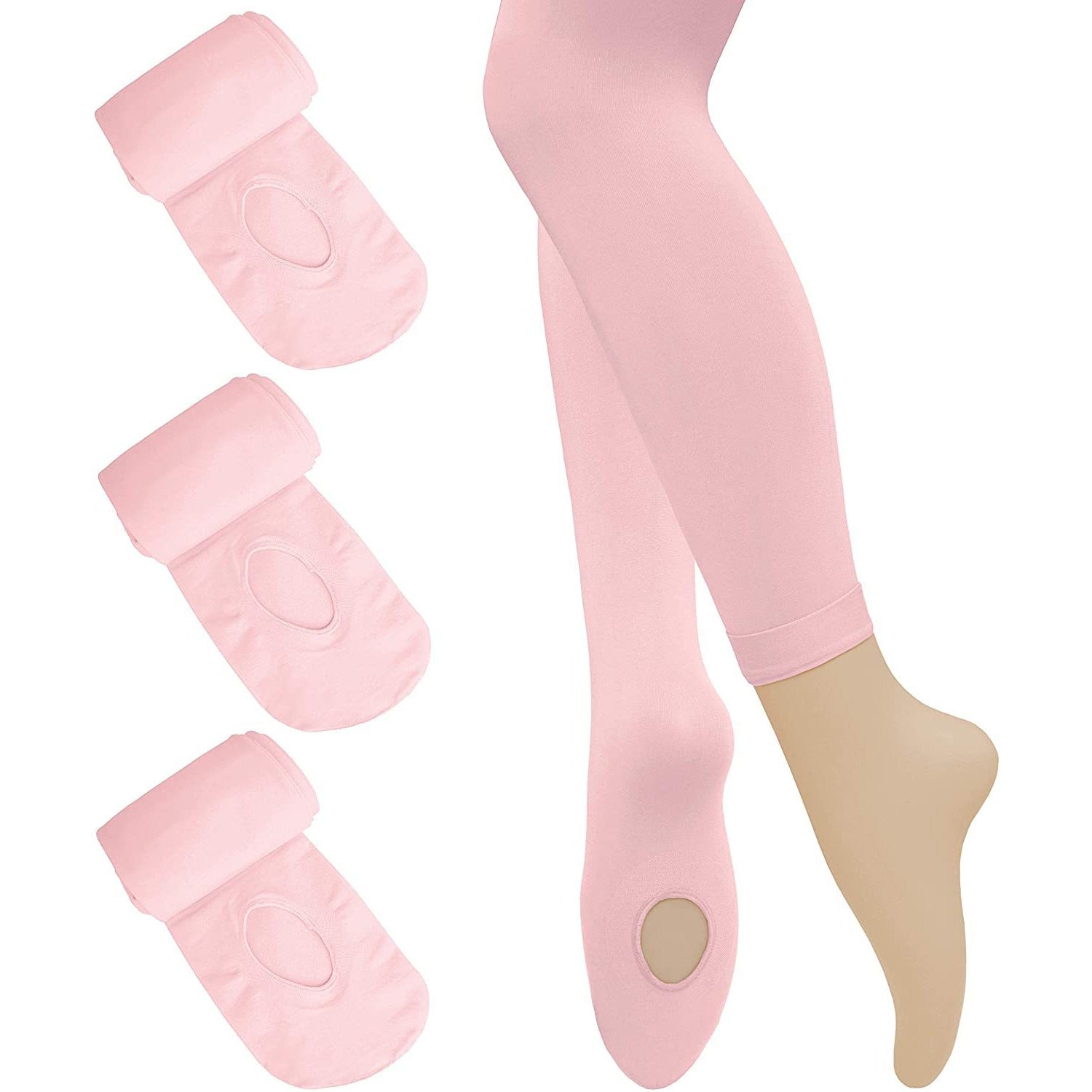 Dancina Girls' Ballet Pro Transition Tights in Pink