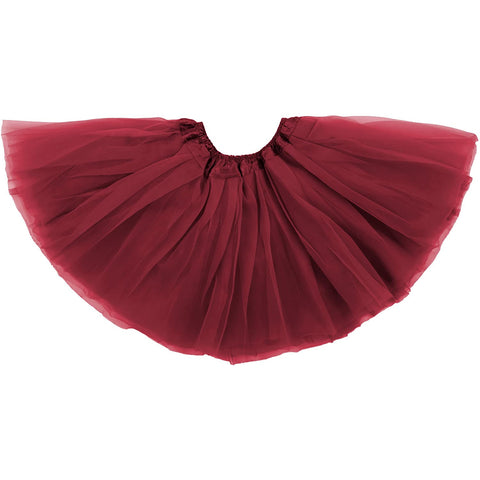 Dancina Tulle Skirt for Girls 2-12 years in Wine Red