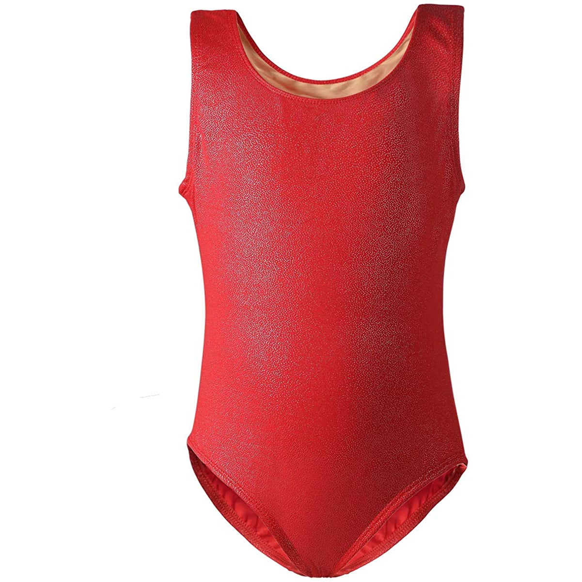 Gymnastics Leotards for Girls "Sparkle Red" (Ages 3-12)