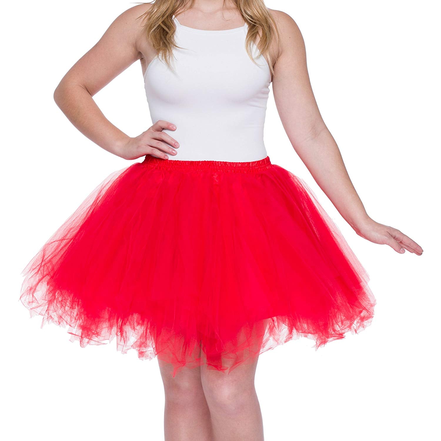 Red Tutu Skirt for Adults