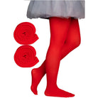 Dancina Toddler & Girls Microfiber Tights in Red