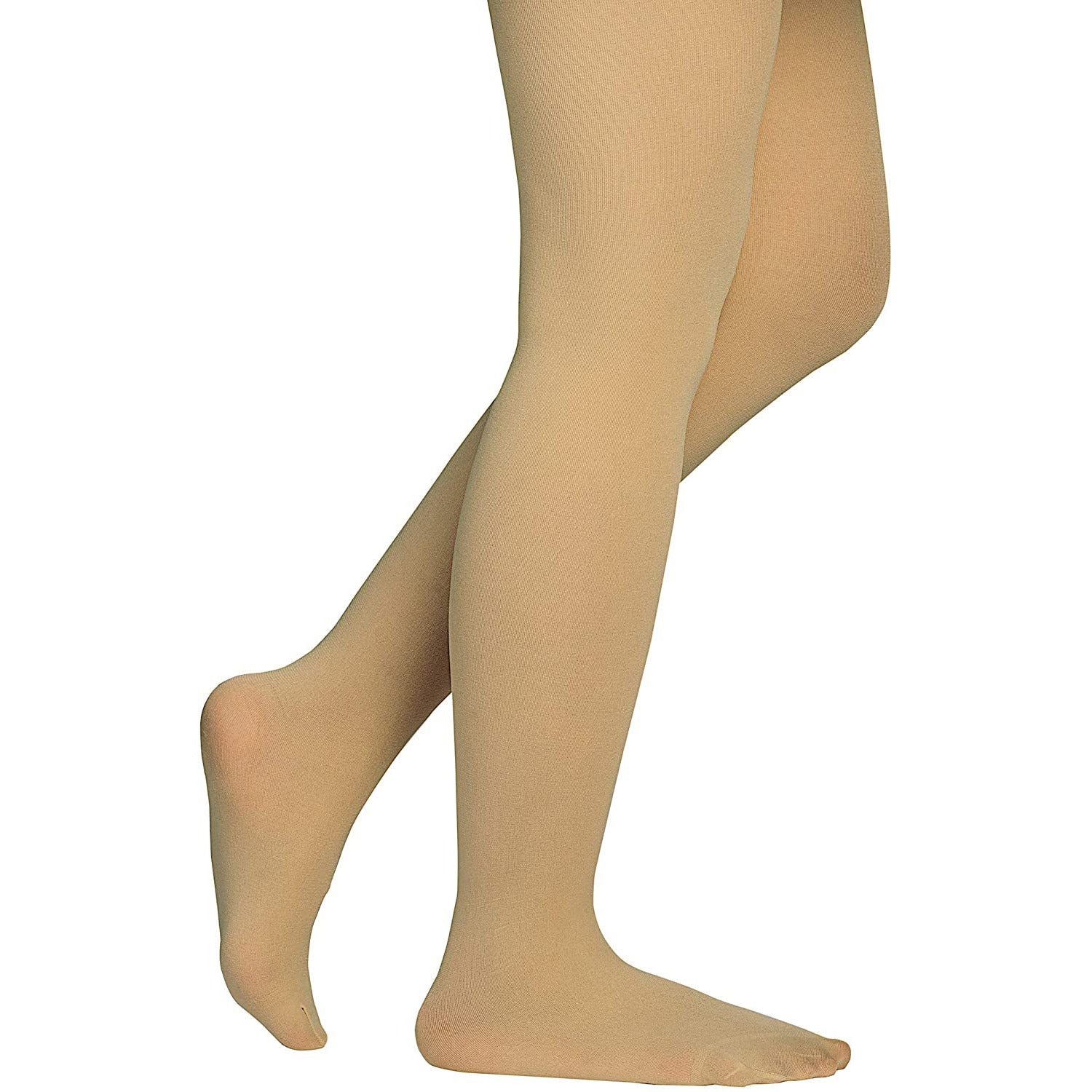 Dancina Girls' Students Footed Ballet Dance School Tights (Toddler/Little Girls/Big Girls) in Suntan