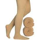 Dancina Girls' Students Footed Ballet Dance School Tights (Toddler/Little Girls/Big Girls) in Suntan