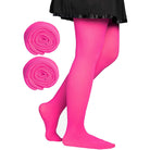 Dancina Toddler & Girls Microfiber Tights in Hot Pink