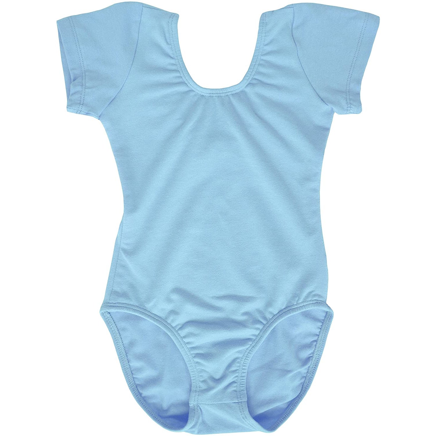 Dancina Short Sleeve Leotard for Toddlers & Girls in Light Blue