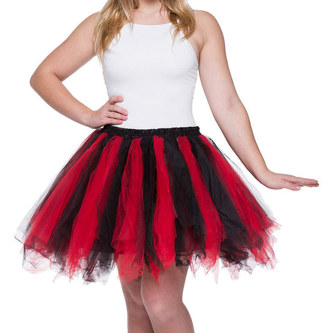 Tutu Skirt for Adults Red Black