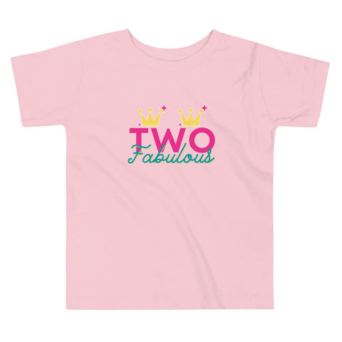 Dancina 2nd Birthday Toddler T-Shirt "TWO Fabulous"
