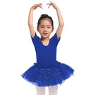 Dancina Leotard Sparkle Tutu Dress Short Sleeve